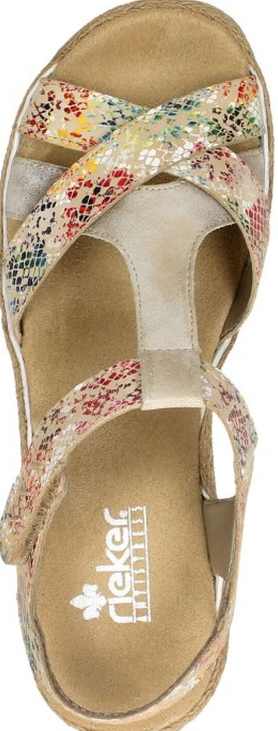 Rieker Sandalen Plat Beige Online