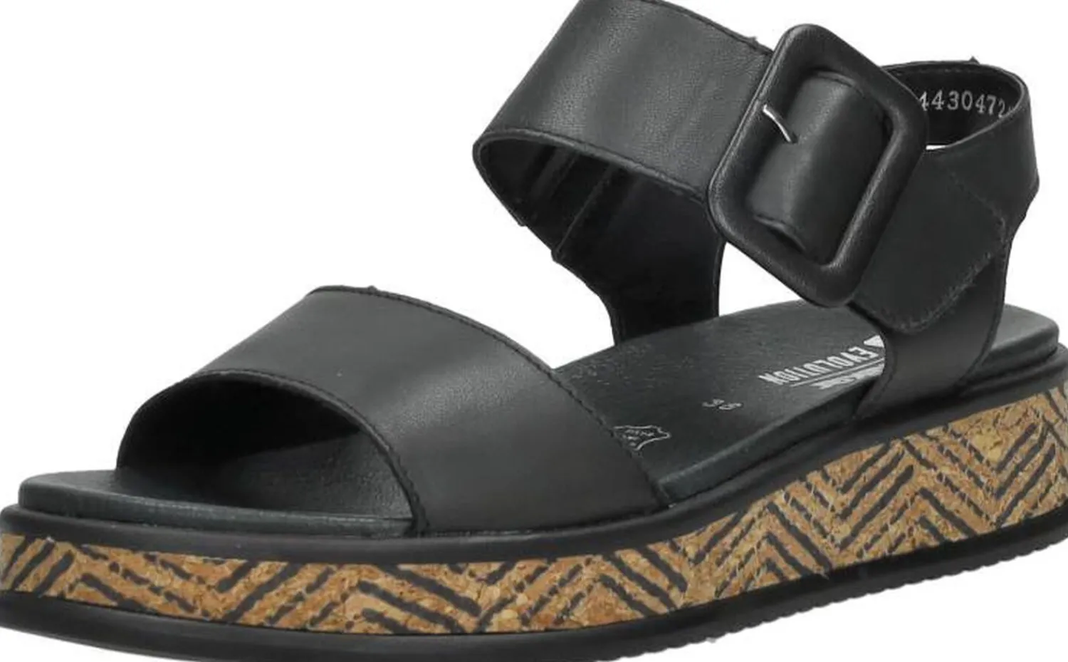 Rieker Sandalen Plat Zwart Outlet