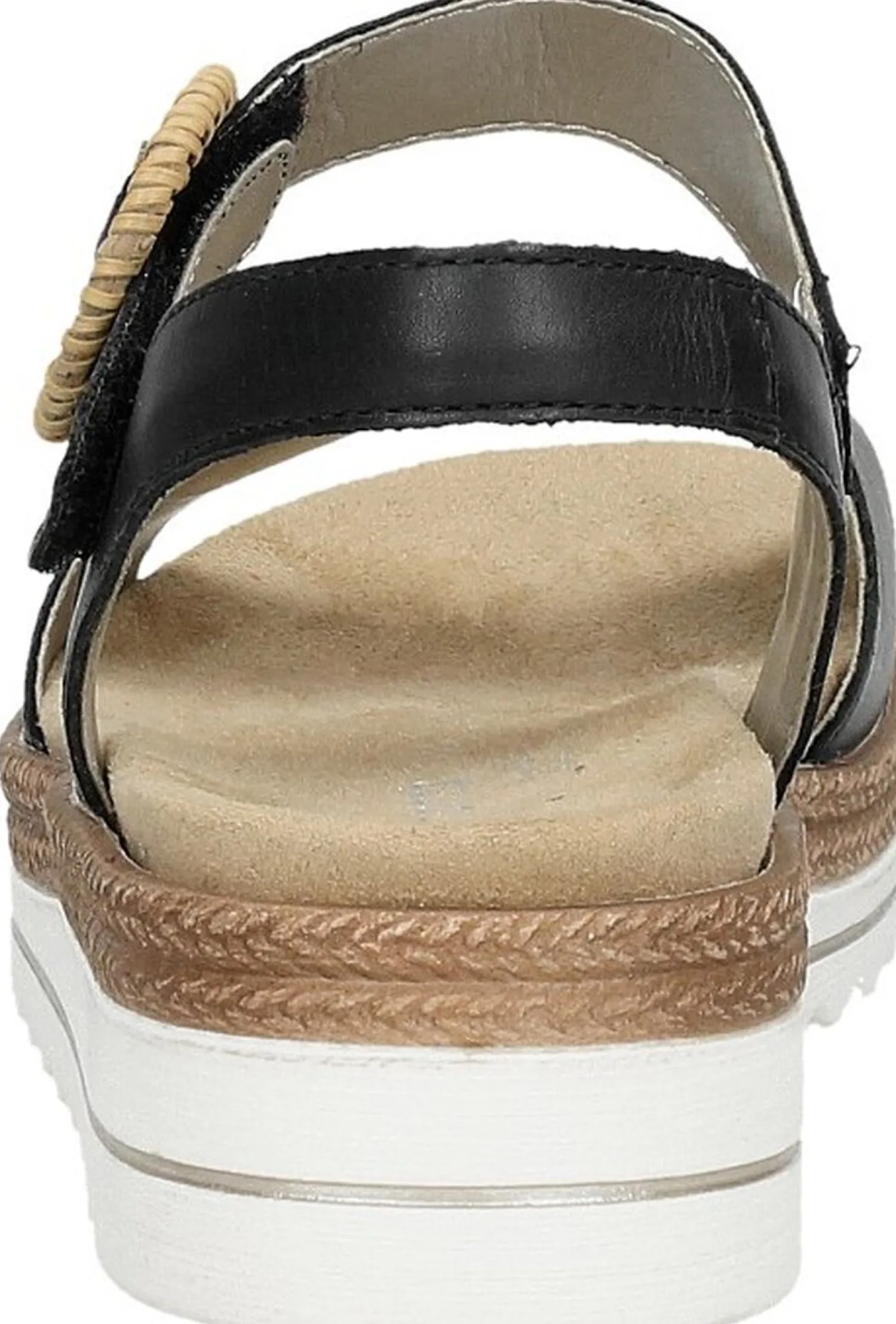 Remonte Sandalen Plat Zwart Best