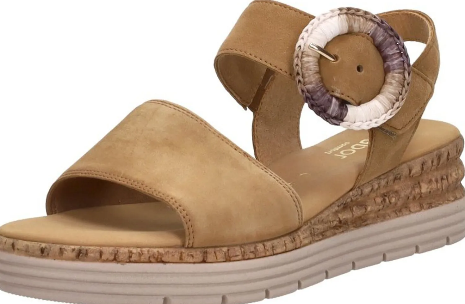Gabor Sandalen Plat Cognac Clearance