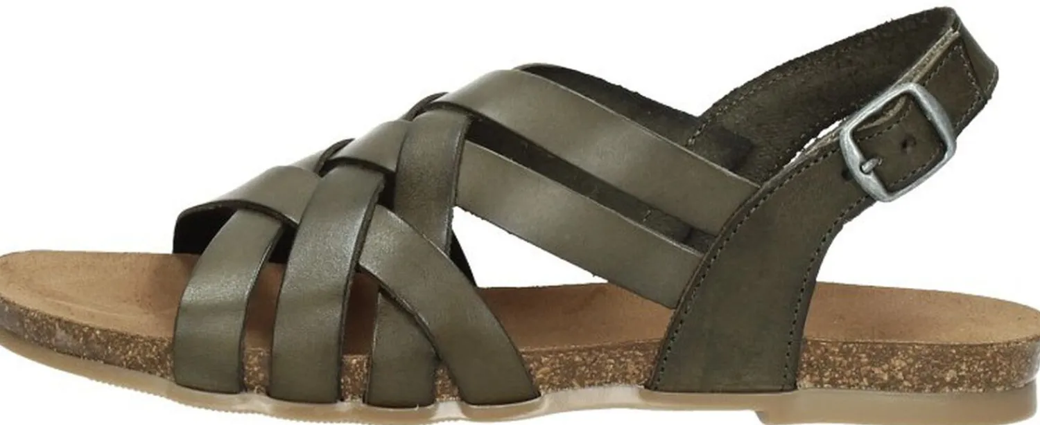 Cosmos Sandalen Plat Groen Clearance