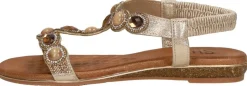Sub55 Sandalen Plat Goudkleur Outlet