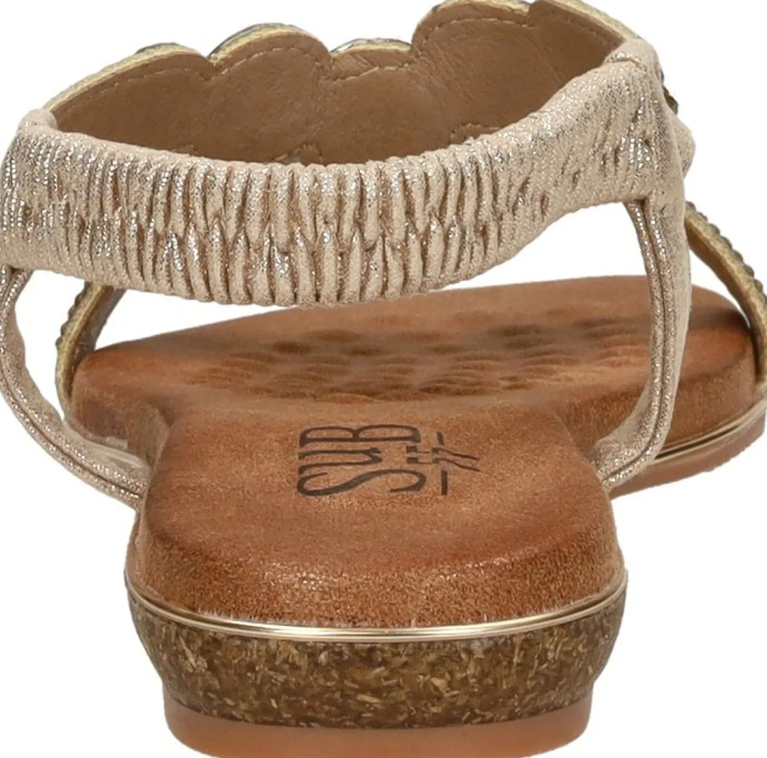 Sub55 Sandalen Plat Goudkleur Outlet