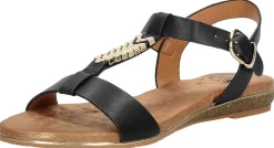 Sub55 Sandalen Plat Zwart Discount