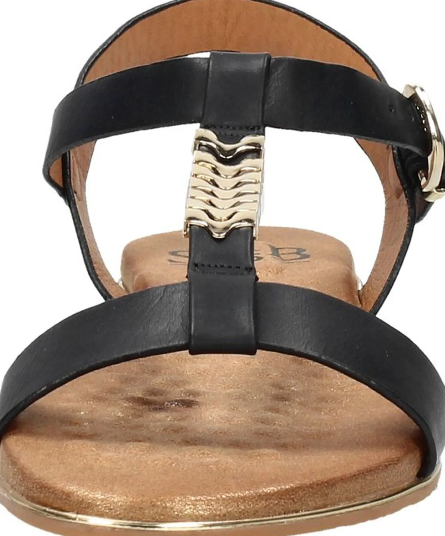 Sub55 Sandalen Plat Zwart Discount