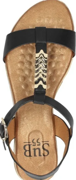 Sub55 Sandalen Plat Zwart Discount