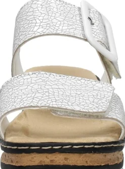 Rieker Sandalen Plat Wit Hot