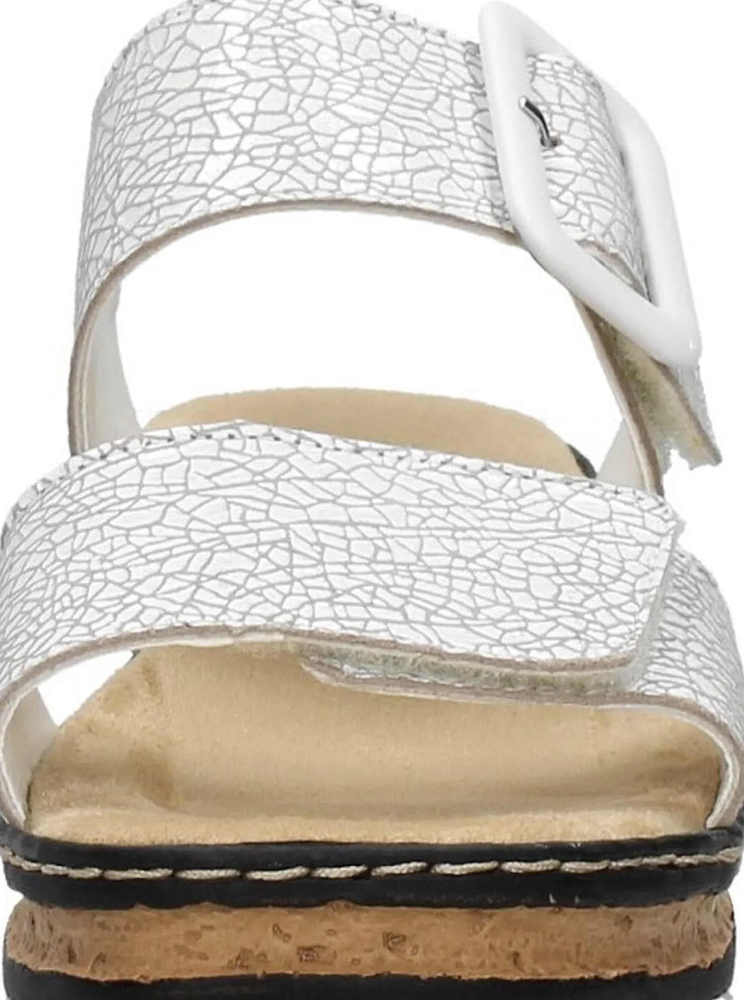 Rieker Sandalen Plat Wit Hot