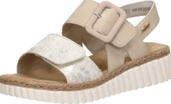 Rieker Sandalen Plat Beige Outlet