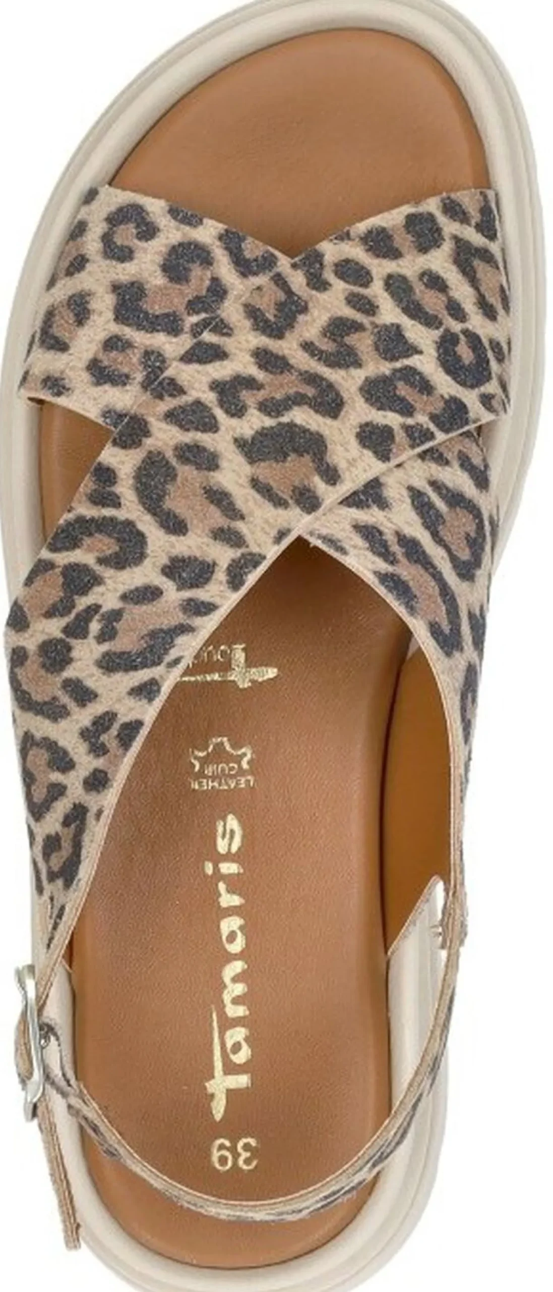 Tamaris Sandalen Plat Beige Hot