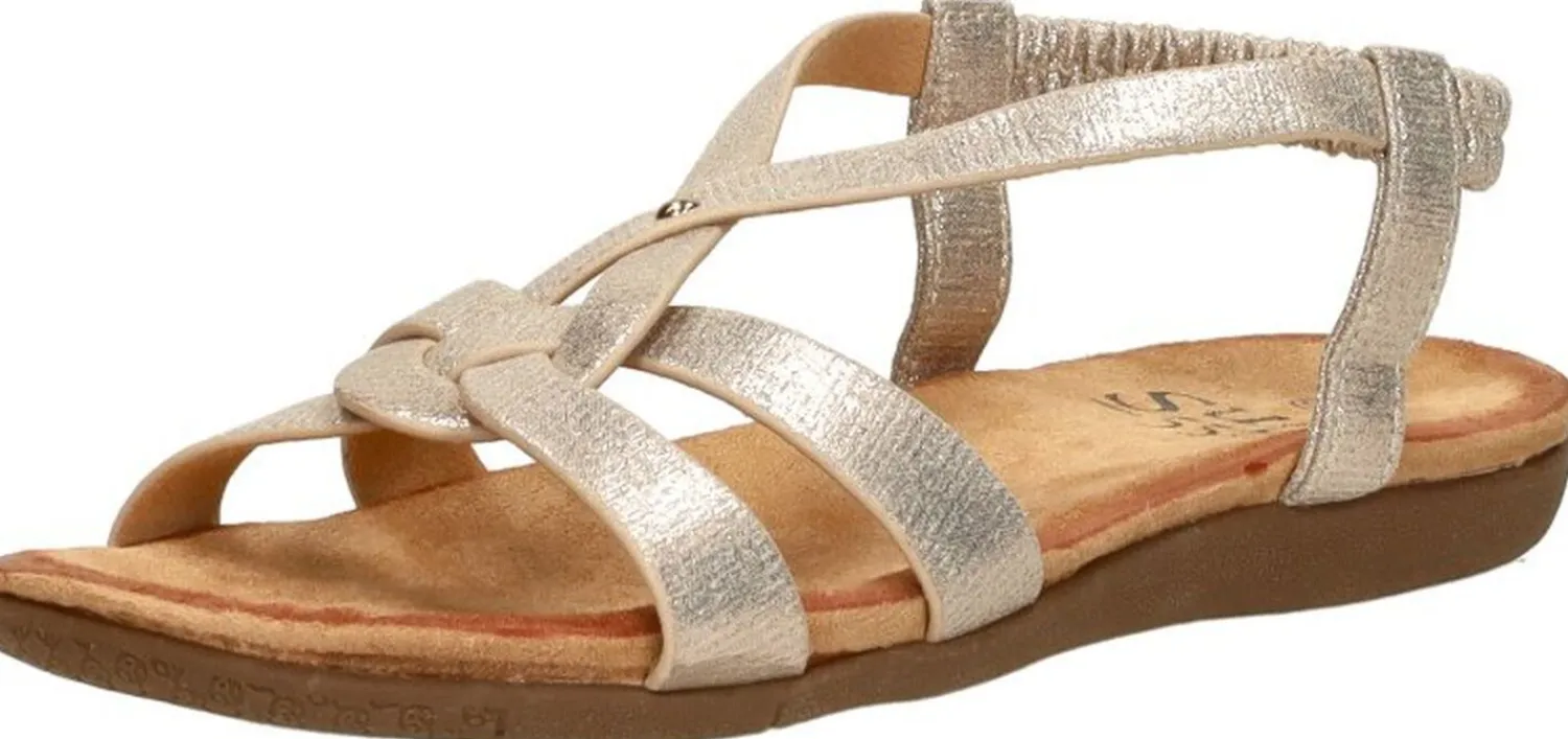Sub55 Sandalen Plat Goudkleur New