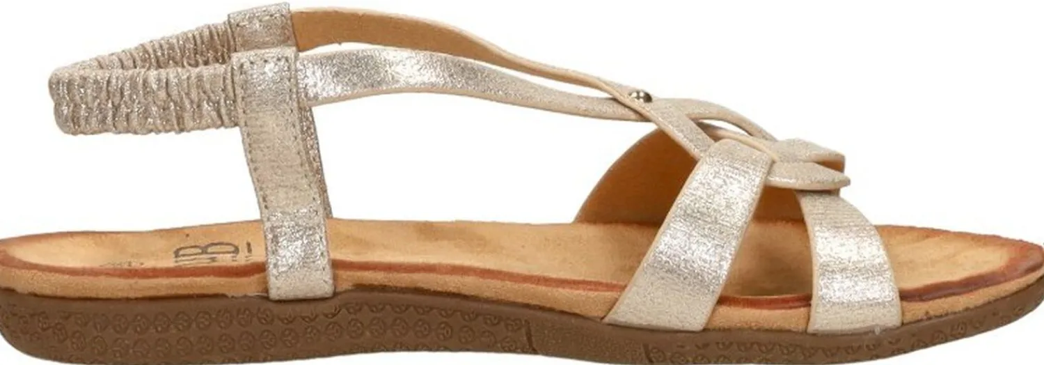 Sub55 Sandalen Plat Goudkleur New