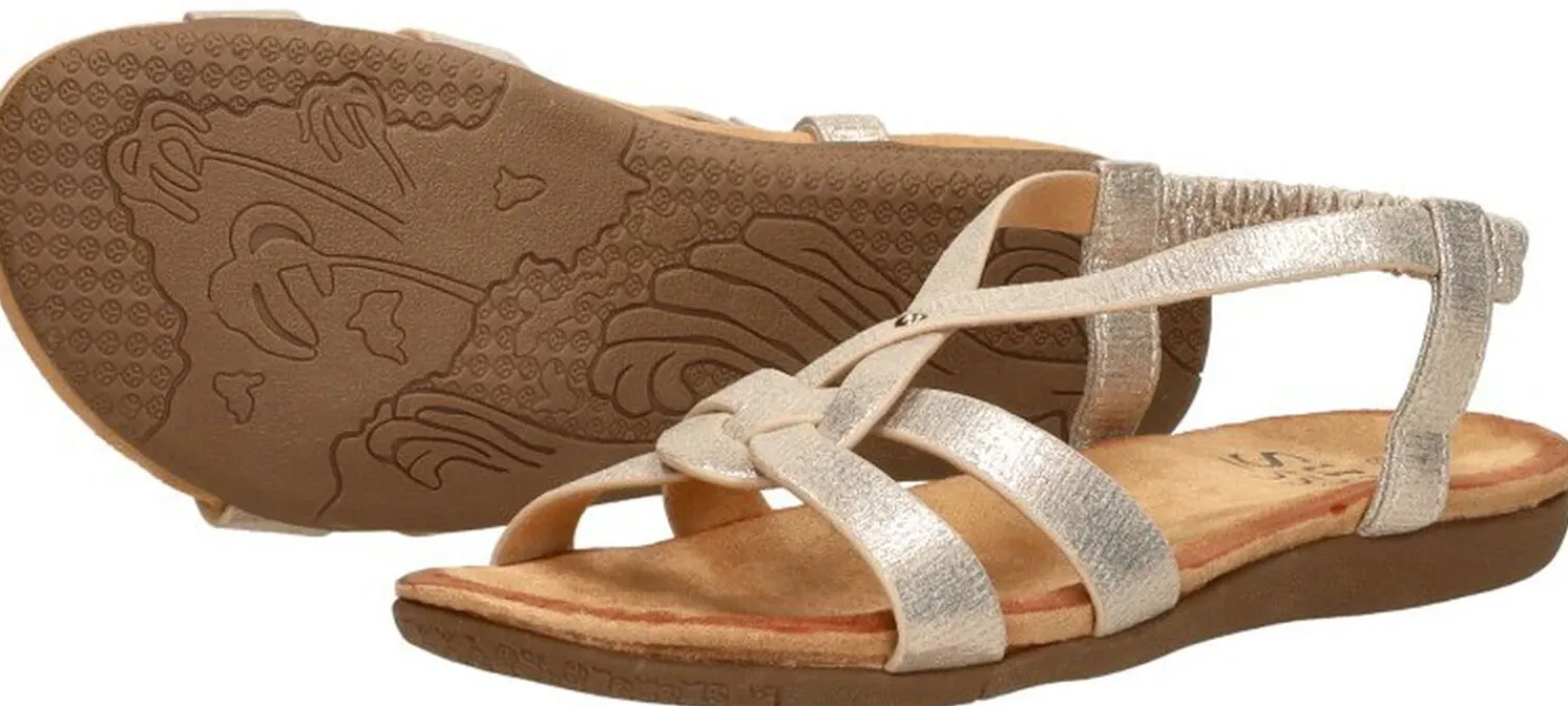 Sub55 Sandalen Plat Goudkleur New