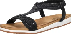 Sub55 Sandalen Plat Zwart Online