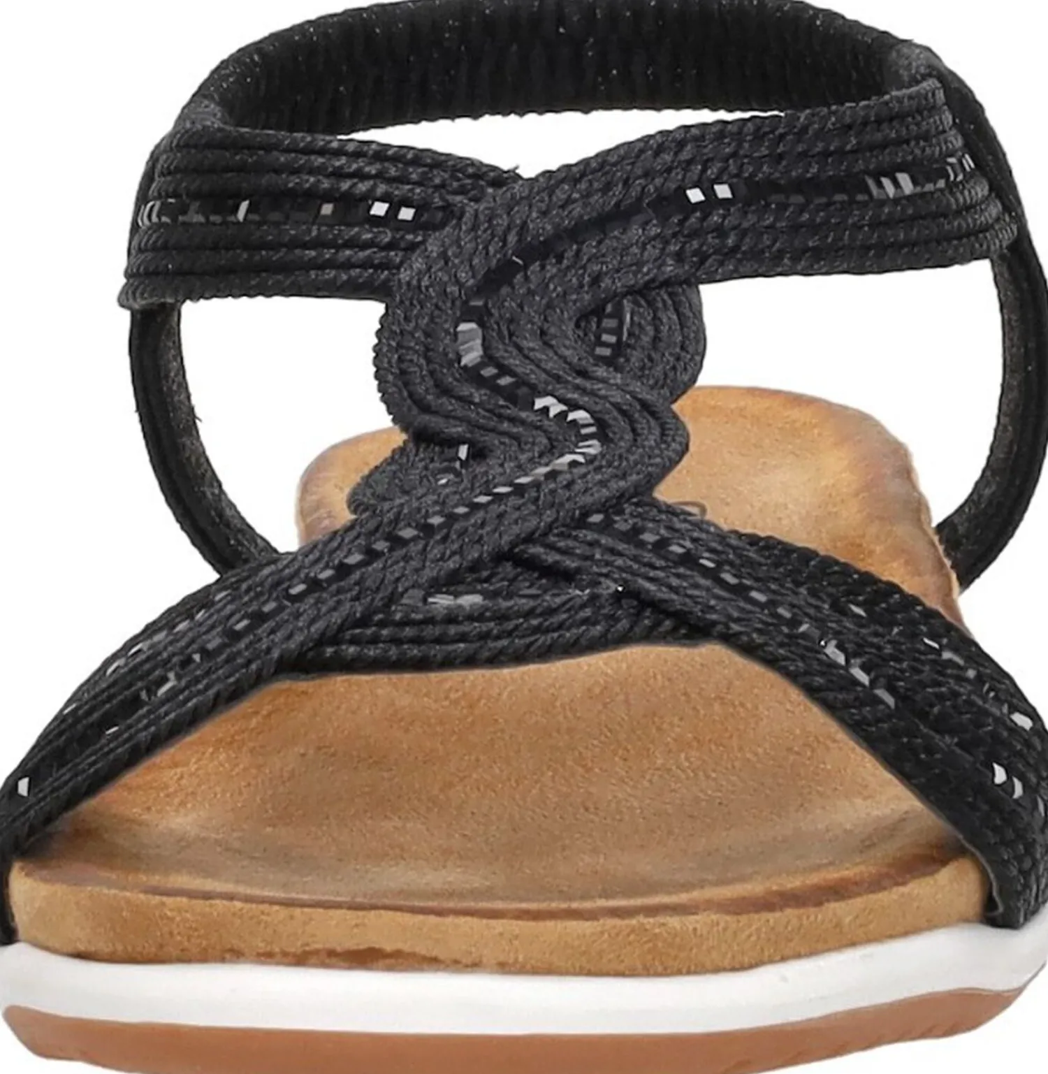 Sub55 Sandalen Plat Zwart Online