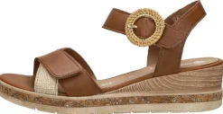 Remonte Sandalen Plat Cognac New