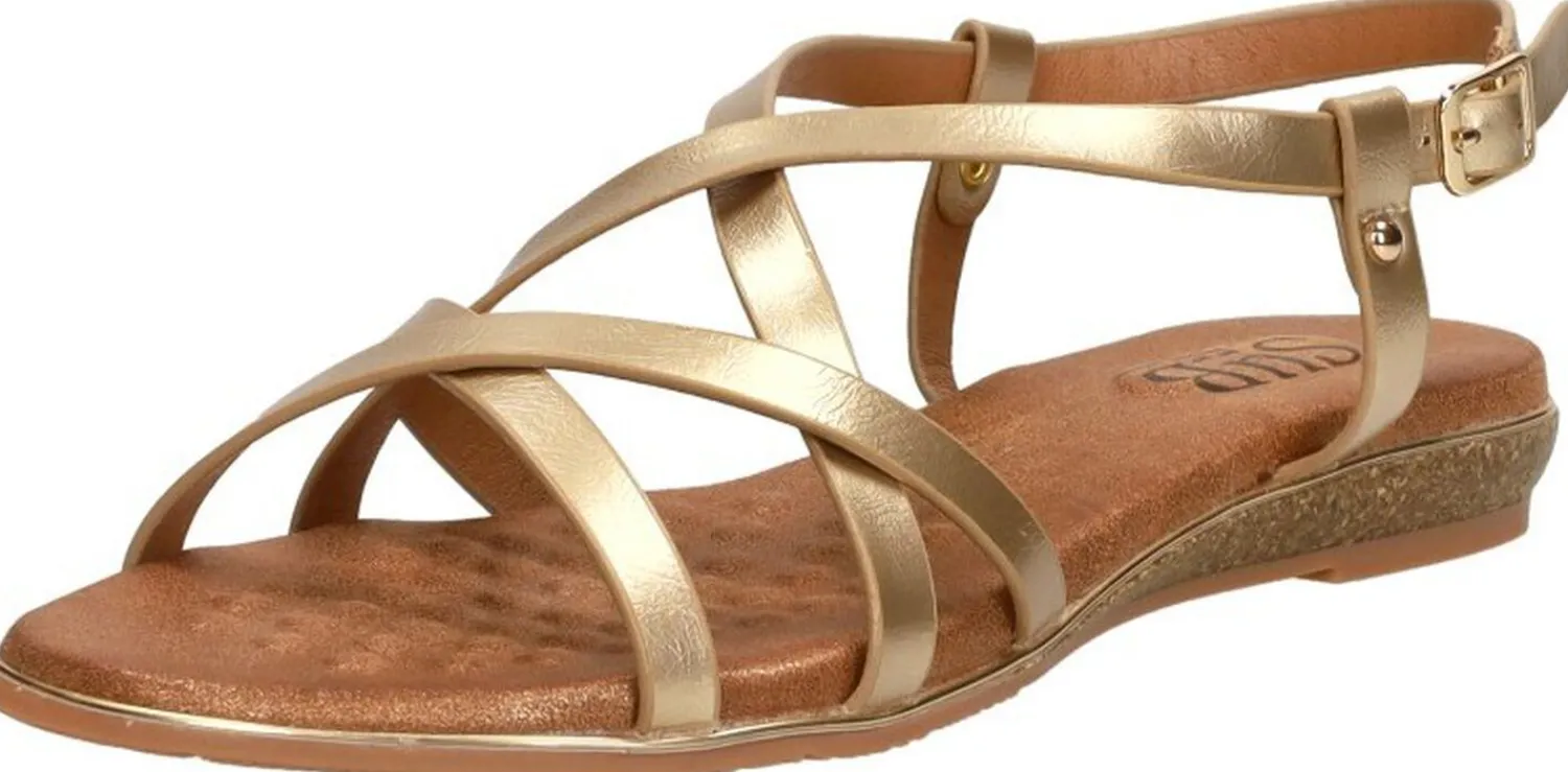 Sub55 Sandalen Plat Goudkleur Hot