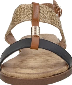 Sub55 Sandalen Plat Zwart New