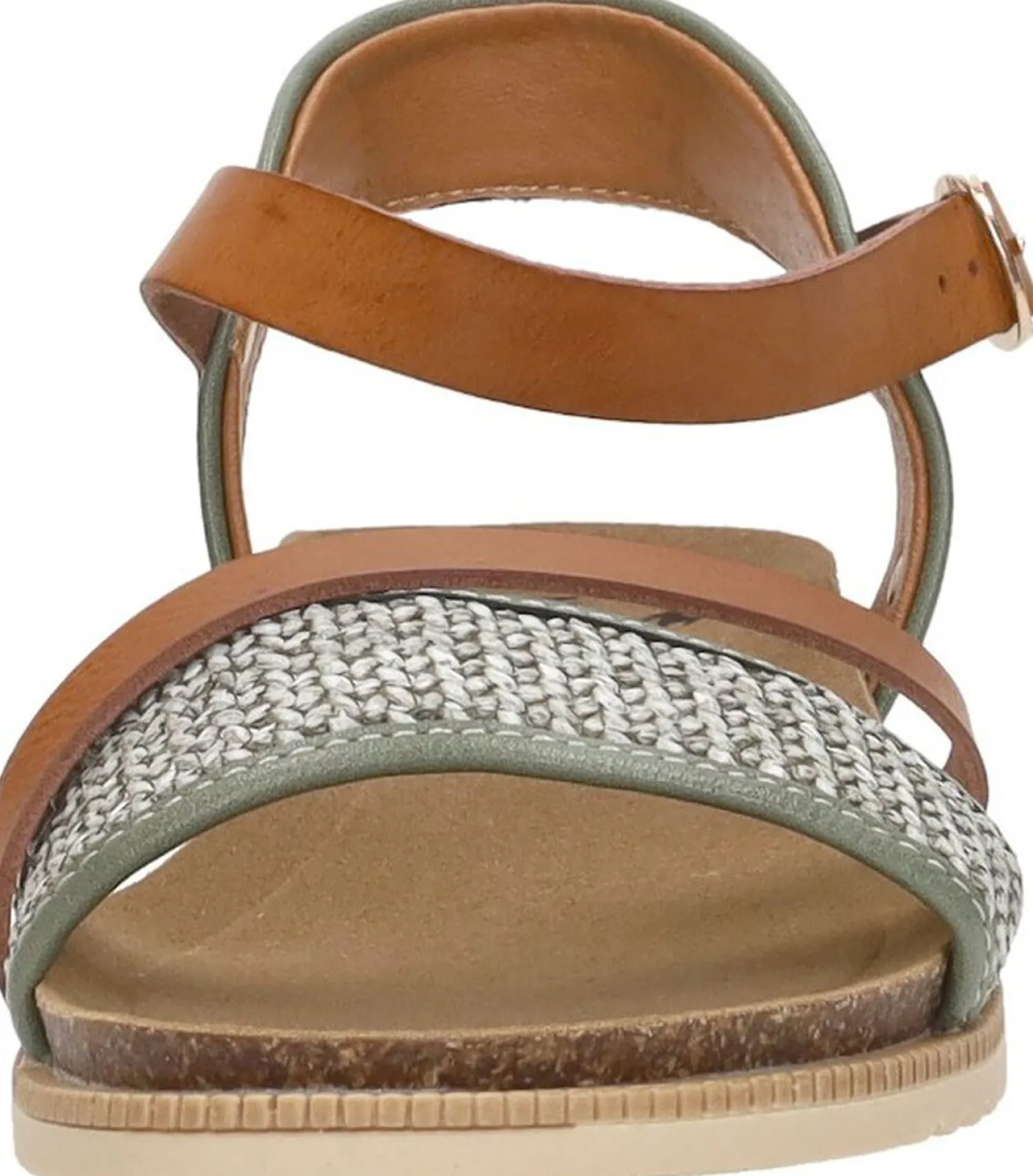 Mustang Sandalen Plat Groen Best