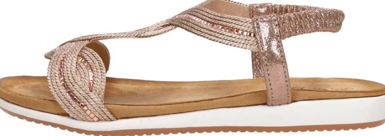 Sub55 Sandalen Plat Champagne Clearance