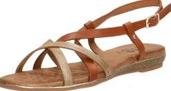Sub55 Sandalen Plat Cognac New