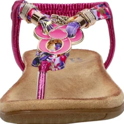 Sub55 Sandalen Plat Fuchsia New