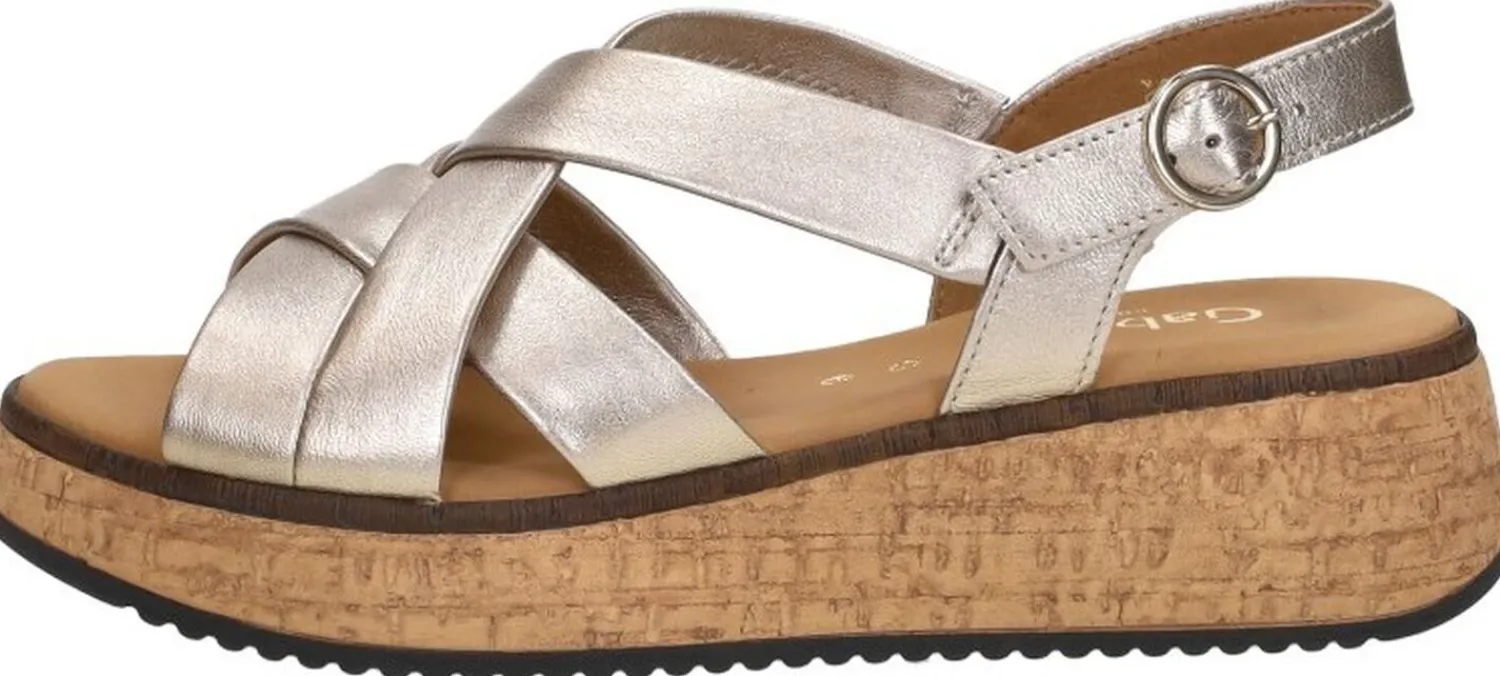 Gabor Sandalen Plat Goudkleur Hot