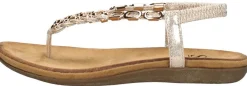 Sub55 Sandalen Plat Goudkleur New