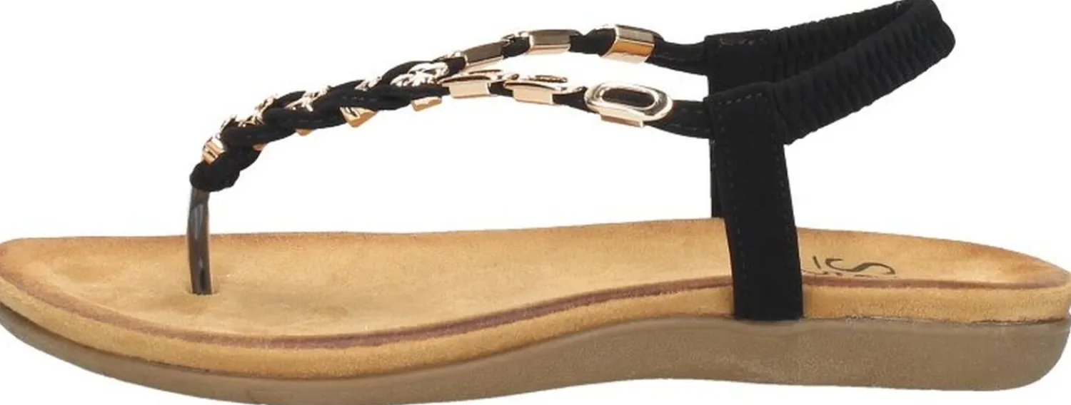 Sub55 Sandalen Plat Zwart New