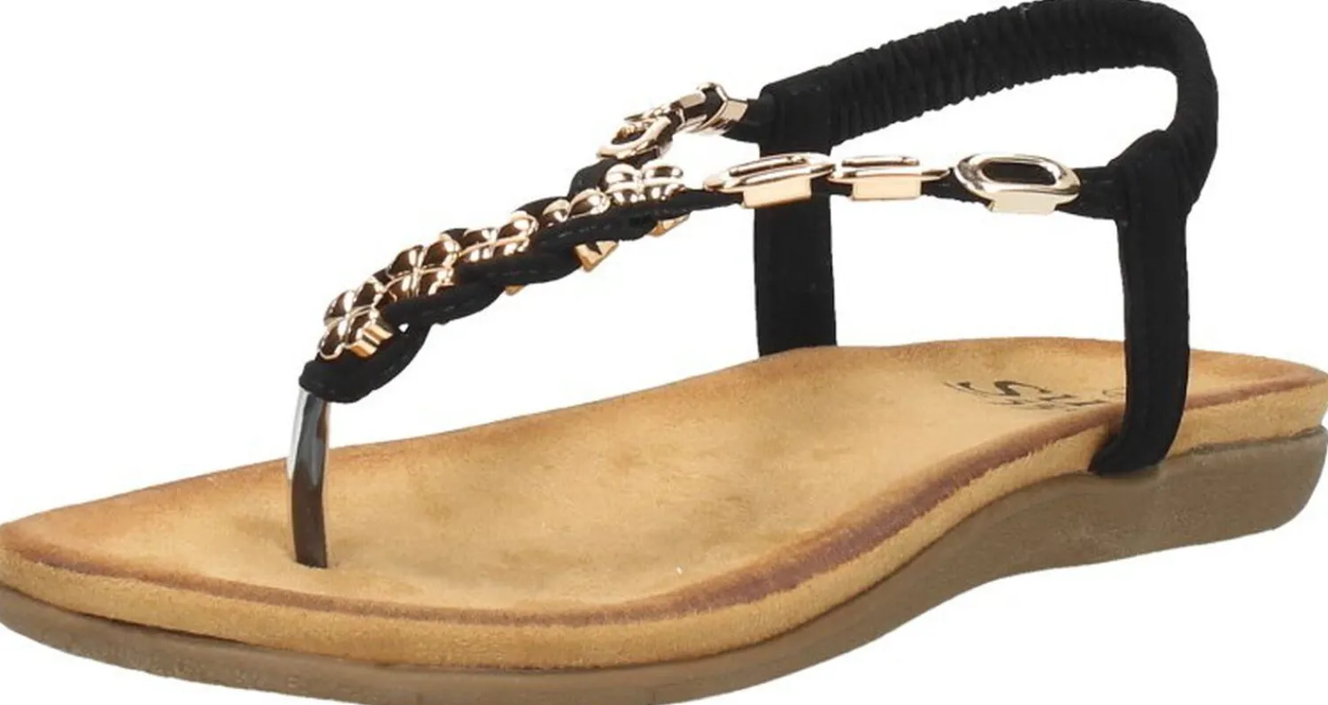 Sub55 Sandalen Plat Zwart New