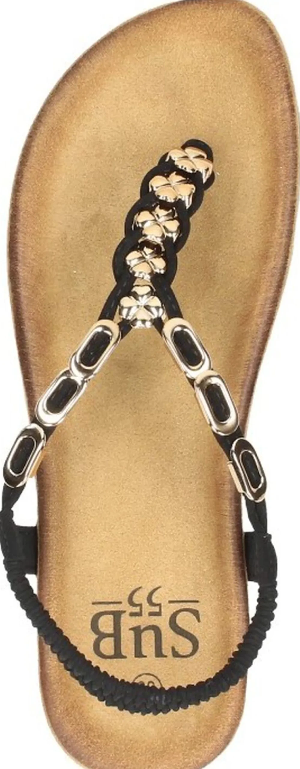 Sub55 Sandalen Plat Zwart New