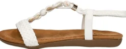 Sub55 Sandalen Plat Wit Best