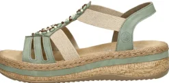 Rieker Sandalen Plat Mint Hot