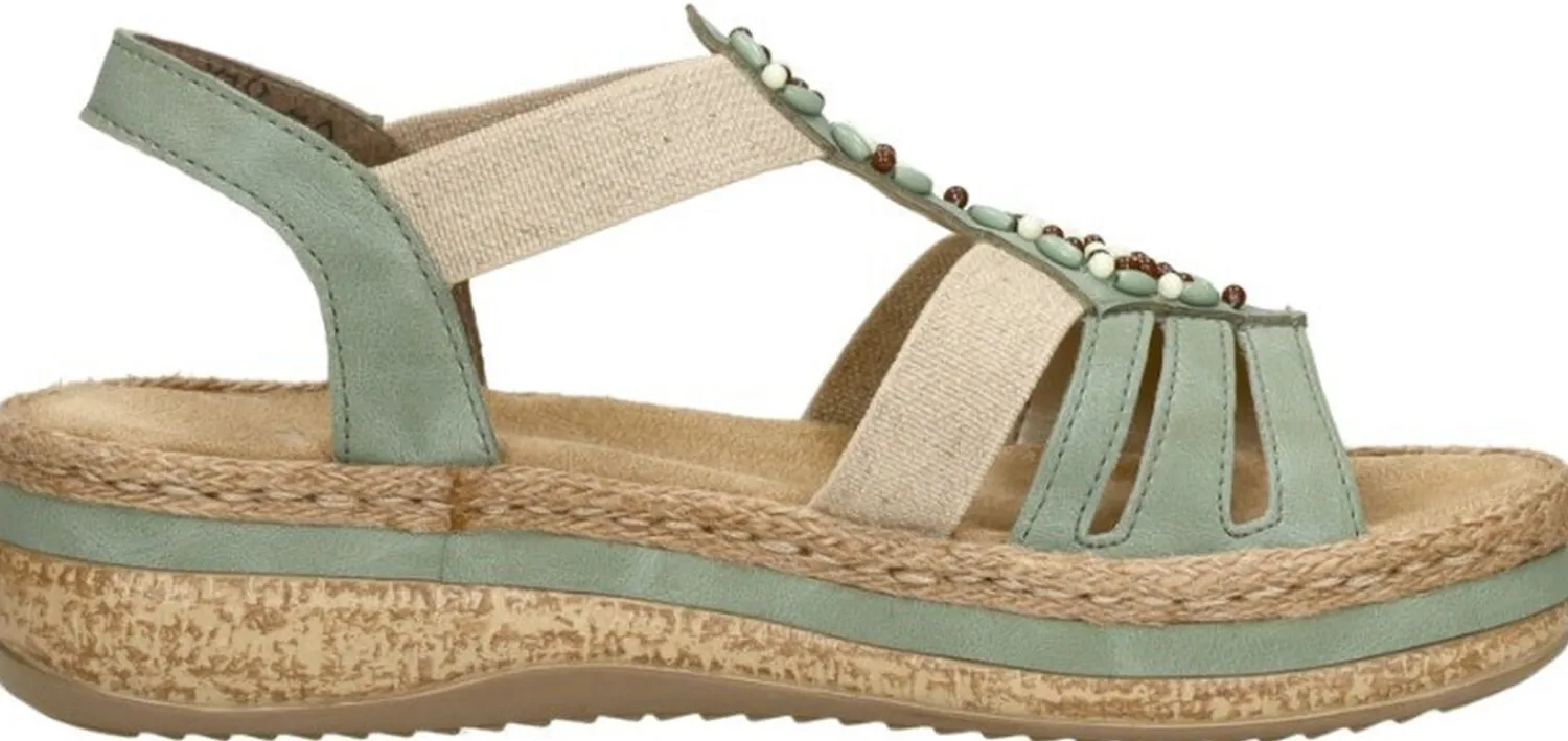 Rieker Sandalen Plat Mint Hot