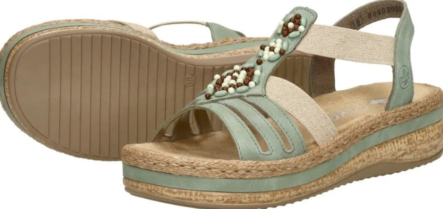 Rieker Sandalen Plat Mint Hot