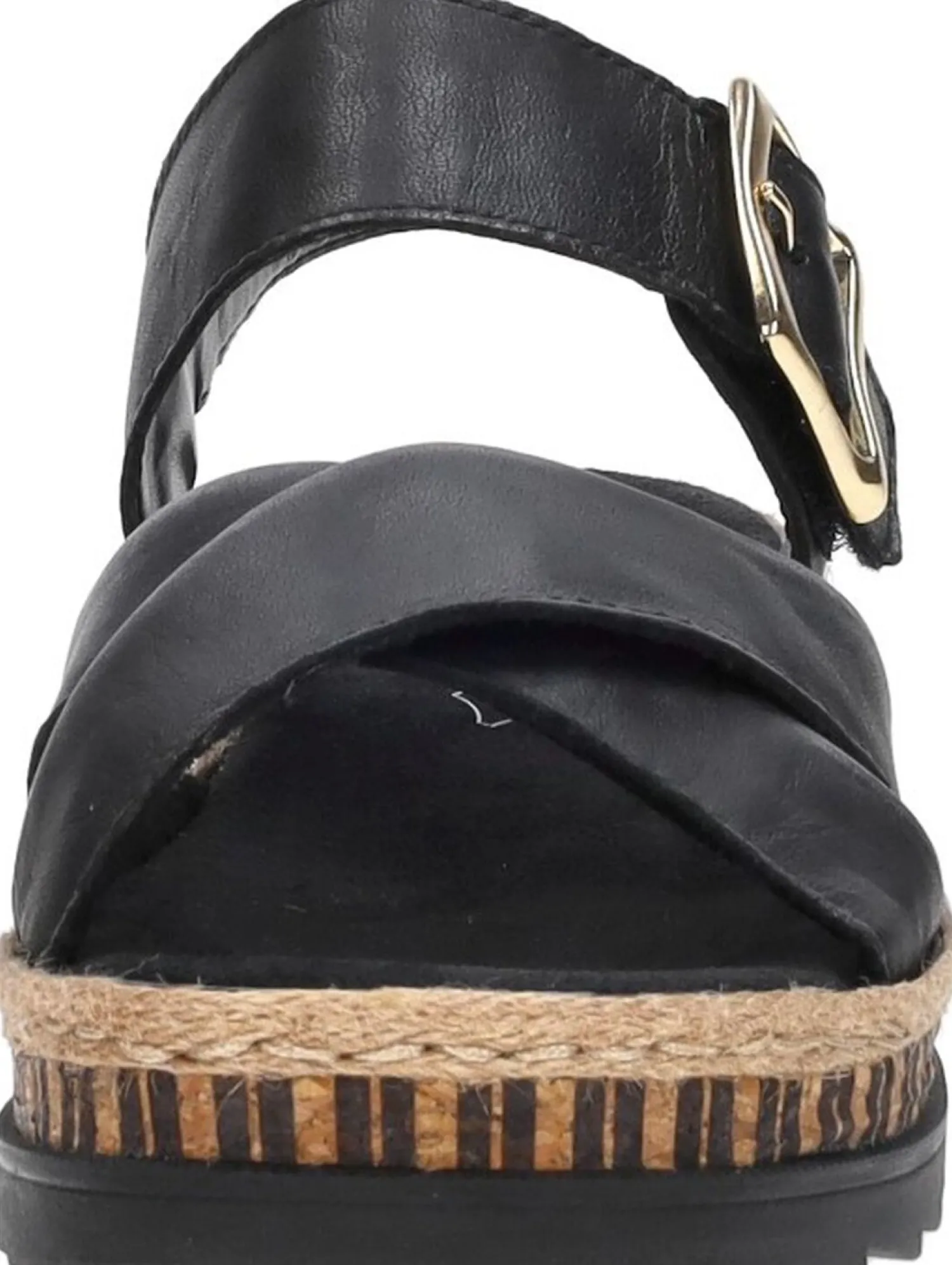 Rieker Sandalen Plat Zwart Best