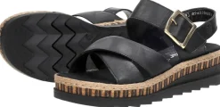 Rieker Sandalen Plat Zwart Best