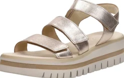 Gabor Sandalen Plat Goudkleur Discount