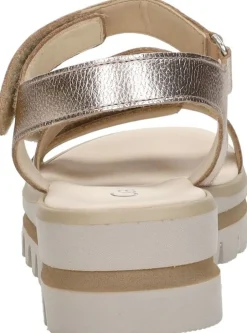 Gabor Sandalen Plat Goudkleur Discount