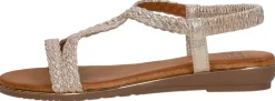 Sub55 Sandalen Plat Goudkleur Clearance