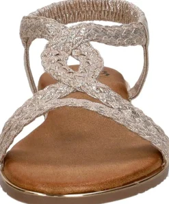 Sub55 Sandalen Plat Goudkleur Clearance