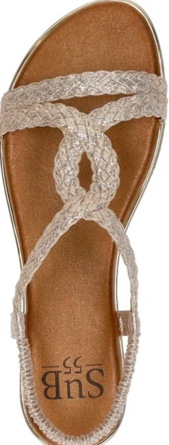 Sub55 Sandalen Plat Goudkleur Clearance