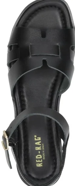 Red Rag Sandalen Plat Zwart Fashion