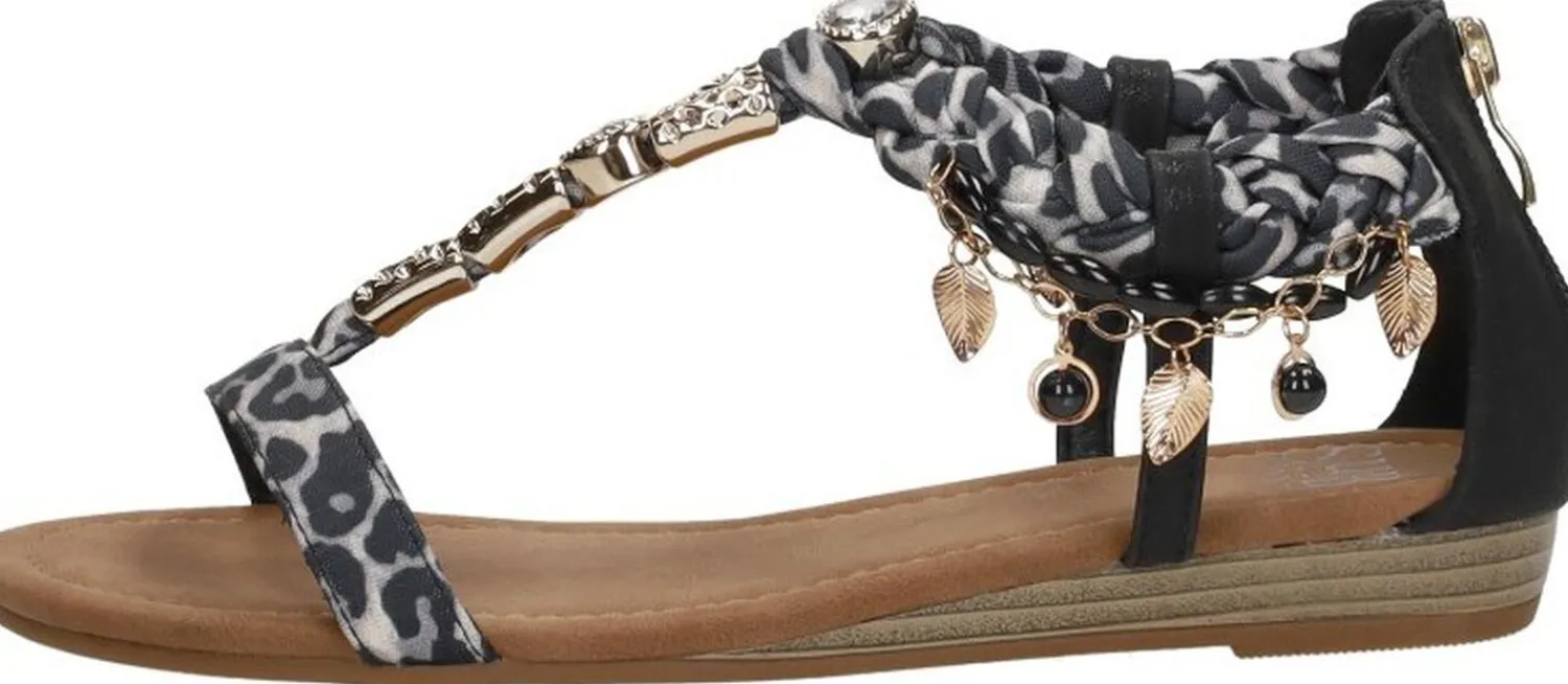 Sub55 Sandalen Plat Zwart Clearance