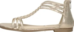 Tamaris Sandalen Plat Goudkleur Outlet