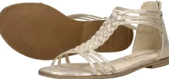 Tamaris Sandalen Plat Goudkleur Outlet