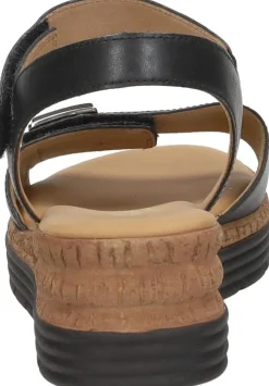 Gabor Sandalen Plat Zwart Discount