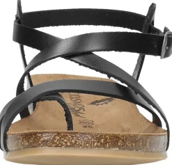 Cosmos Sandalen Plat Zwart Clearance