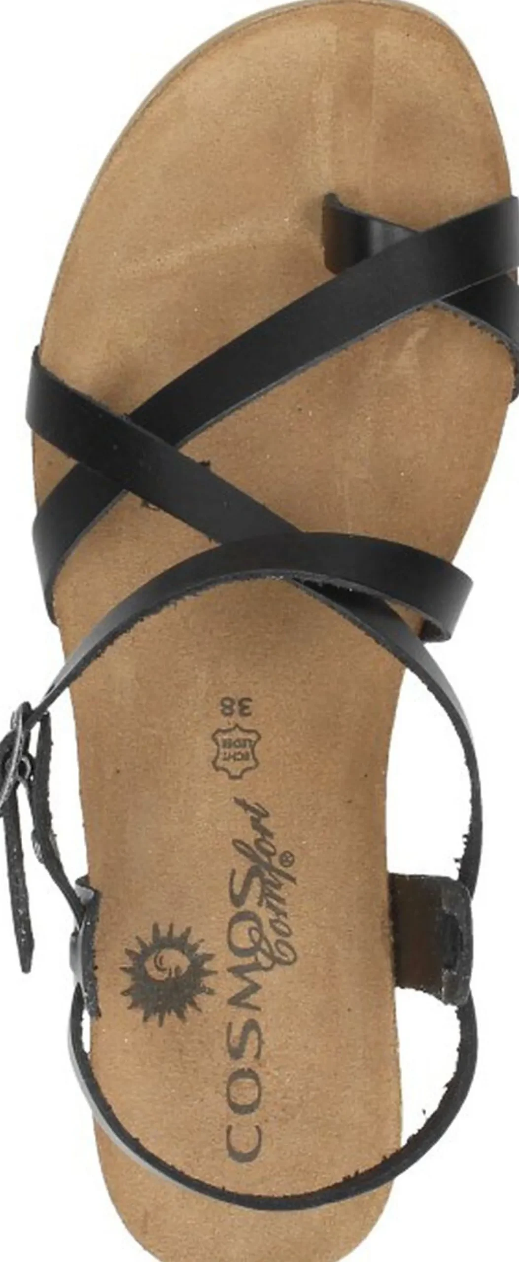 Cosmos Sandalen Plat Zwart Clearance