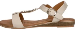 Sub55 Sandalen Plat Beige Best